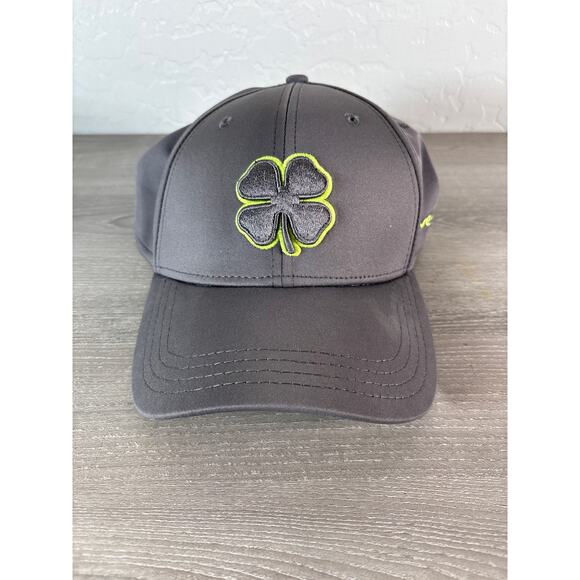 Black Clover Live Lucky Men's Gray Green L/XL Flex Fit Baseball Cap- EUC - Picture 1 of 5